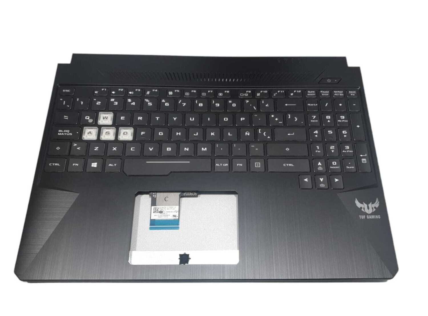 Cover upper ( Cubierta Superior ) + Teclado Español ( Retroiluminado ) Asus TUF Gaming FX505GT Series 90NR02M5-R31SP2