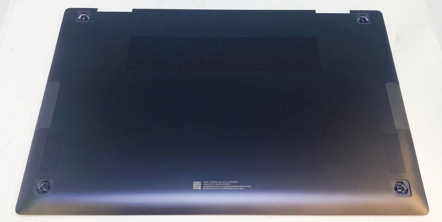Cover Lower ( Base Cubierta Inferior  ) Gray Samsung Galaxy Book3 360 NP730QFG , NP730QFGK , BA98-03167B