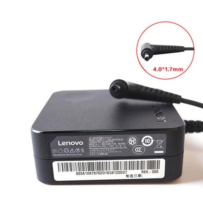 Cargador Original Lenovo 20V 3.25A 65W 4.0 X 1.7mm 5A10K78752 , ADLX65CLGE2A