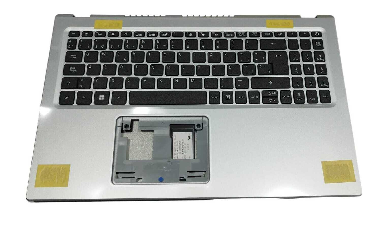Cover upper ( Cubierta superior ) Silver + teclado español Acer Aspire A115-32 35 / A315-58(G) 6B.A6MN2.023