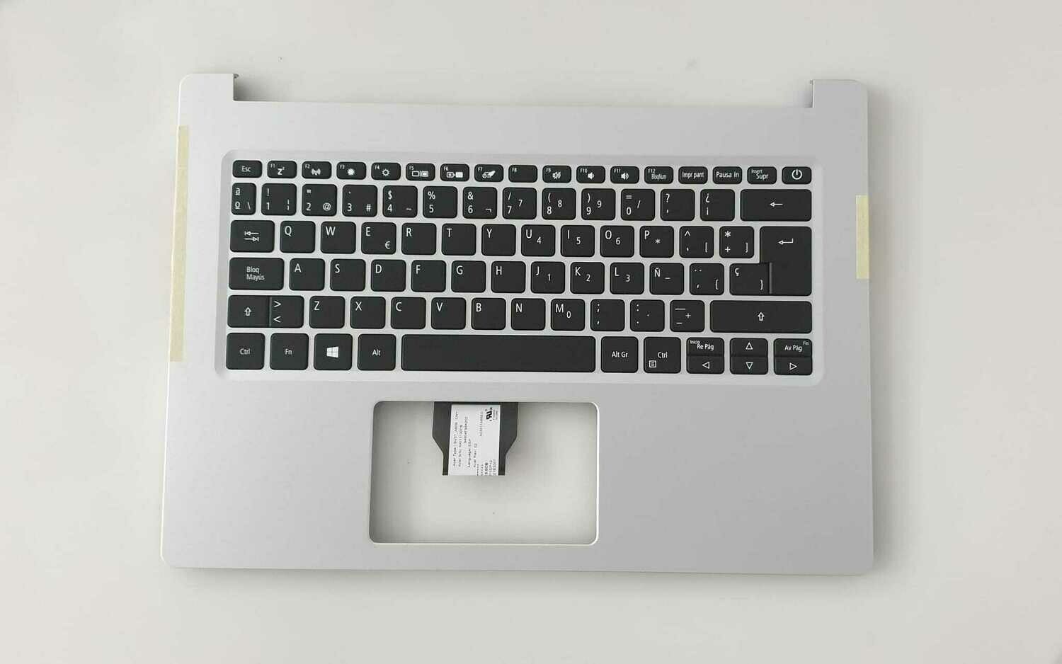 Cover upper (Cubierta superior )  Silver + Teclado Español ( Retroiluminado ) Acer Aspire A514-52 6B.HDYN8.005
