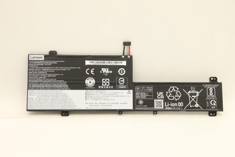 Bateria Original Lenovo ideapad Flex 5-14ITL05 Type 82HS 11.52V 4455mAh 52.5Wh 5B10X49073 , L19L3PD6