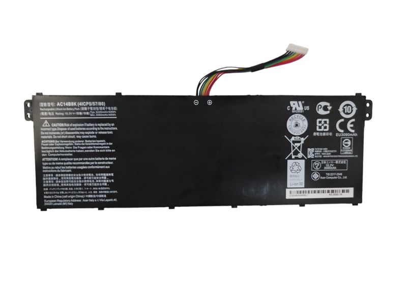 Bateria Acer Travelmate TMB115-MG TMB116-MG TMB117-MG , 15.2V 3220mAh 48Wh 4 Celdas , 4ICP5/57/80 , AC14B8K , BAP3616A , KT.0040G.004