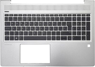Cover Upper ( Cubierta Superior ) Silver + Teclado Español  HP ProBook 450 G6 Series Español L45091-071 ,  L40680-071