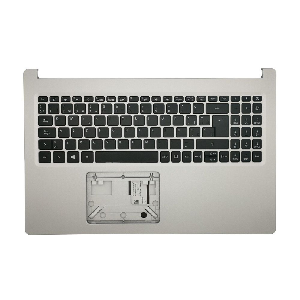Cover upper ( Cubierta superior ) Silver + Teclado Español Acer Aspire A515-55 6B.HSNN7.024