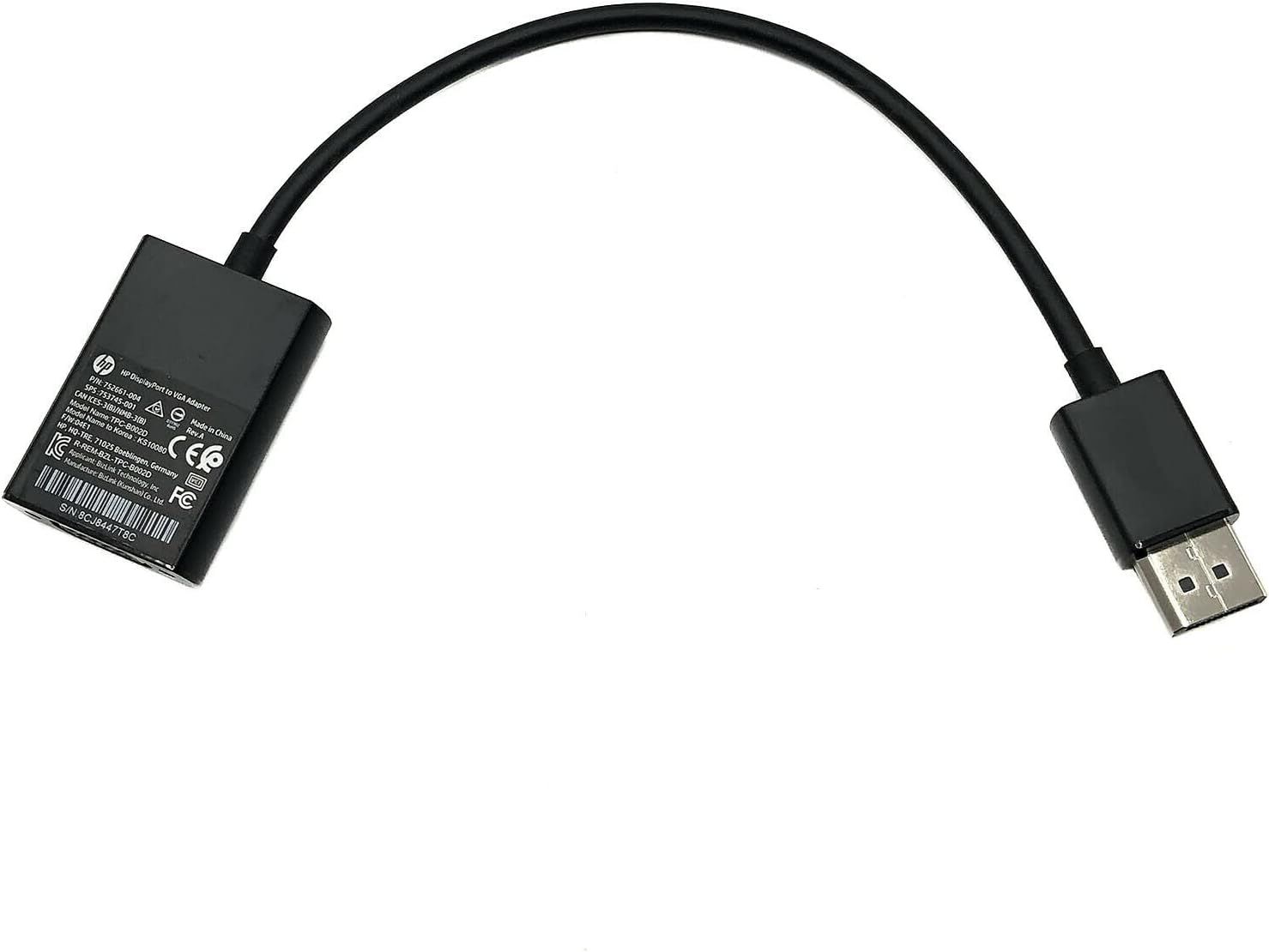 Adaptador DisplayPort a VGA HP 752661-004