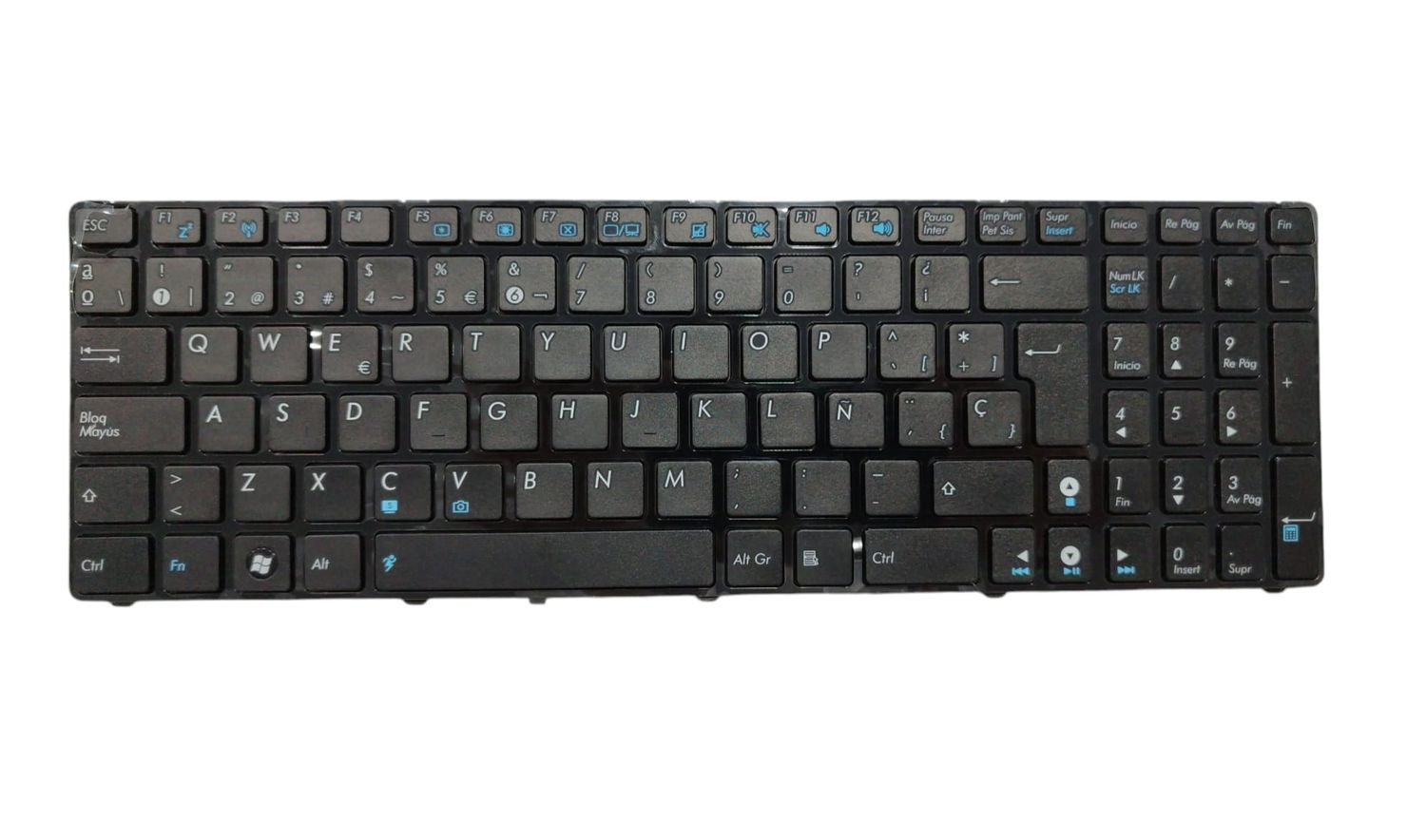 Teclado español Black Asus A53 A55 K52 K54 K55 04GNV32KSP00-1 , 04GNV32KSP00-2