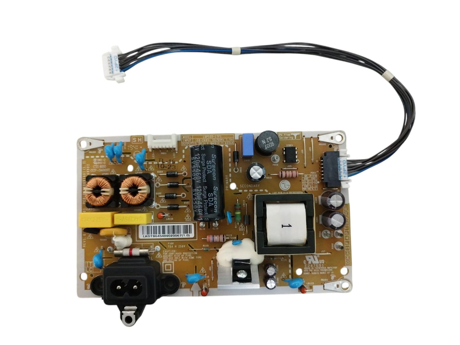 Placa Fuente Alimentacion TV LG  LGP320-17F1 , EAX69091401(1.2) , EAY64548902