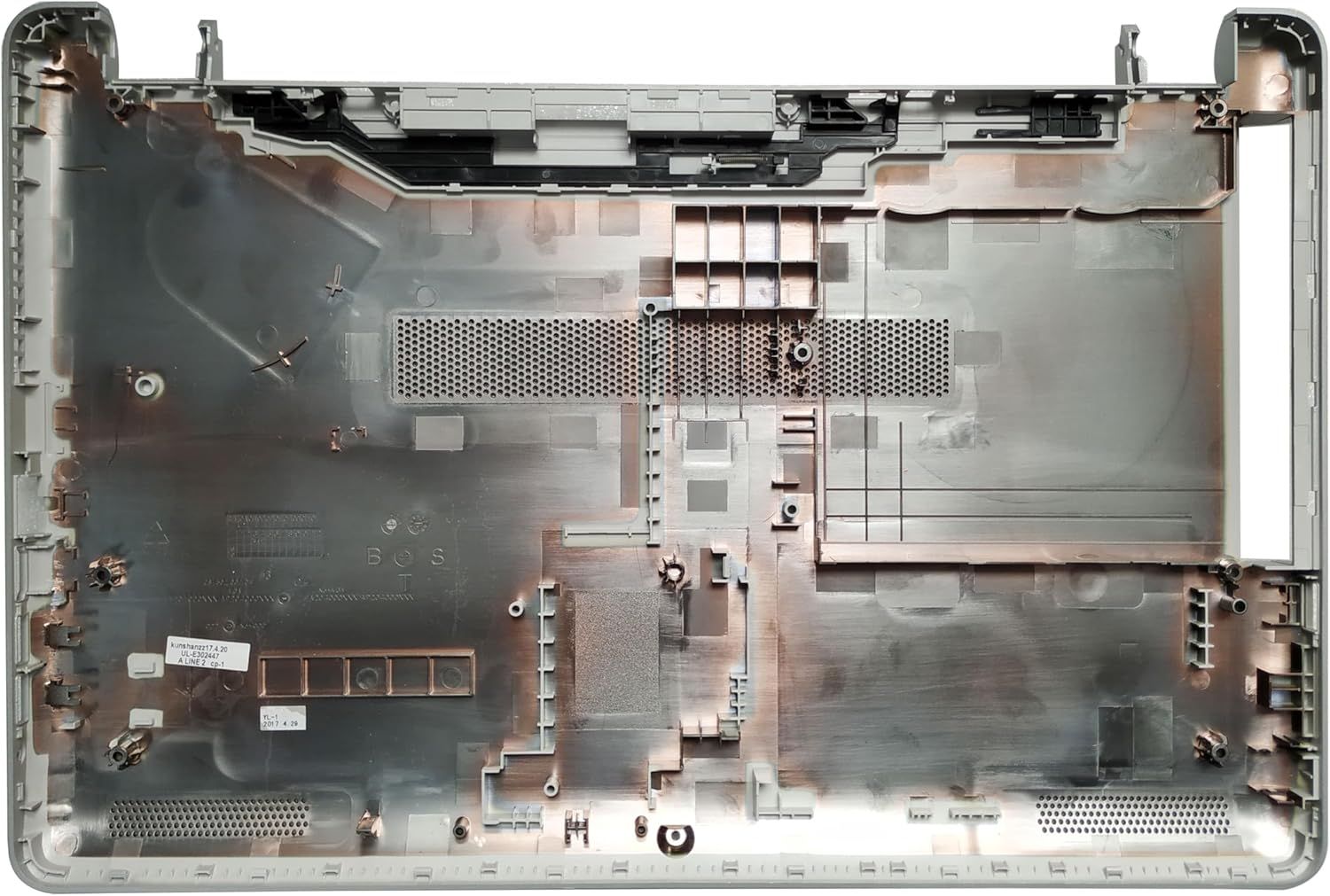 Cover lower (Base cubierta inferior) Silver HP 15-BW 15-BS 15T-BR TPN-C129 TPN-C130 Series 924901-001 , 929894-001 (sin orificio VGA)