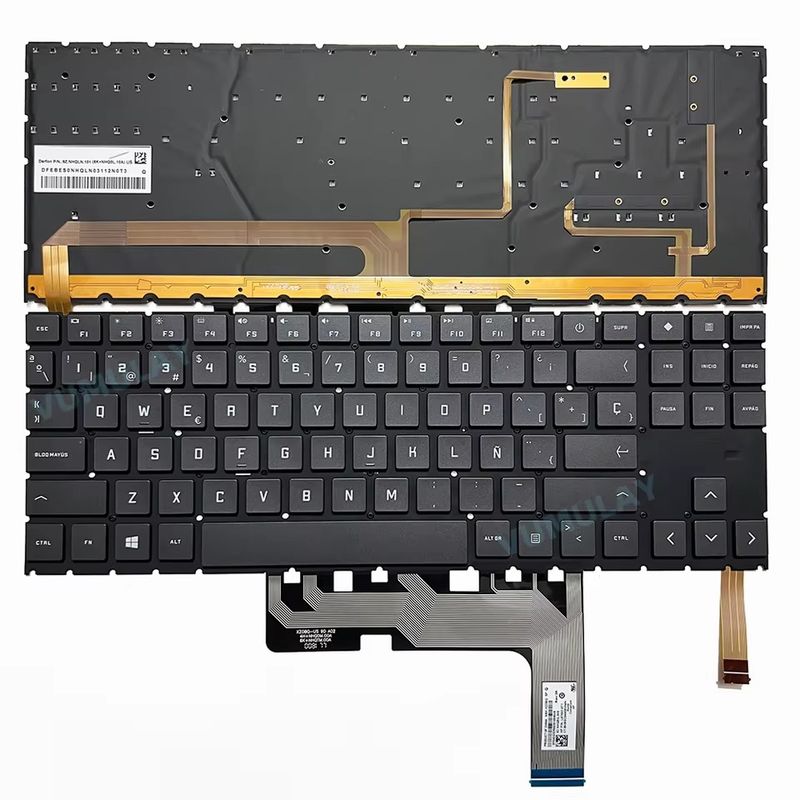 Teclado Español Black RGB Retroiluminado para HP Omen 15-EN 15-EK Series  L87603-071 ,  9Z.NHQBQ.30S