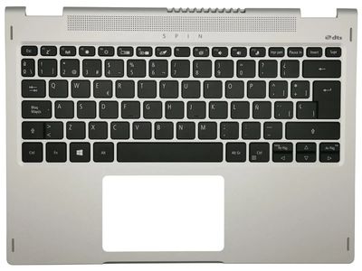 Cover Upper ( Cubierta Superior ) Silver + Teclado Español Acer Spin SP313-51N 66B.A6DN1.027 , 6B.A6CN1.027