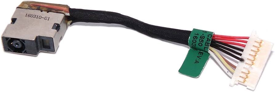 DC Power Jack​ con cable 7cm 10 pines HP Omen 15-AX 15-BC Series 799751-Y50 , 799751-550 , 799751-S50 , 799751-F50