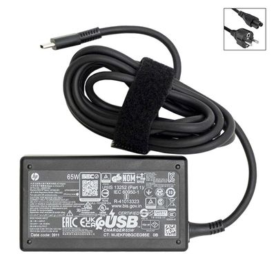 Cargador Original HP USB Tipo C / USB-C 65W 1P3K6AA , 1P3K6AA#ABB , 1P3K6AA ABB