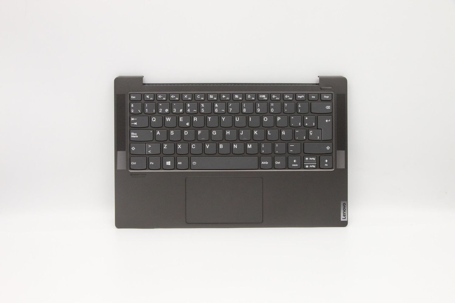 Cover Upper ( Cubierta Superior ) Grey + Teclado Español + TouchPad + Lector de Huella Lenovo Yoga C940-14IIL AM1ED000700, 5CB0U44232,  PP4VB-SP