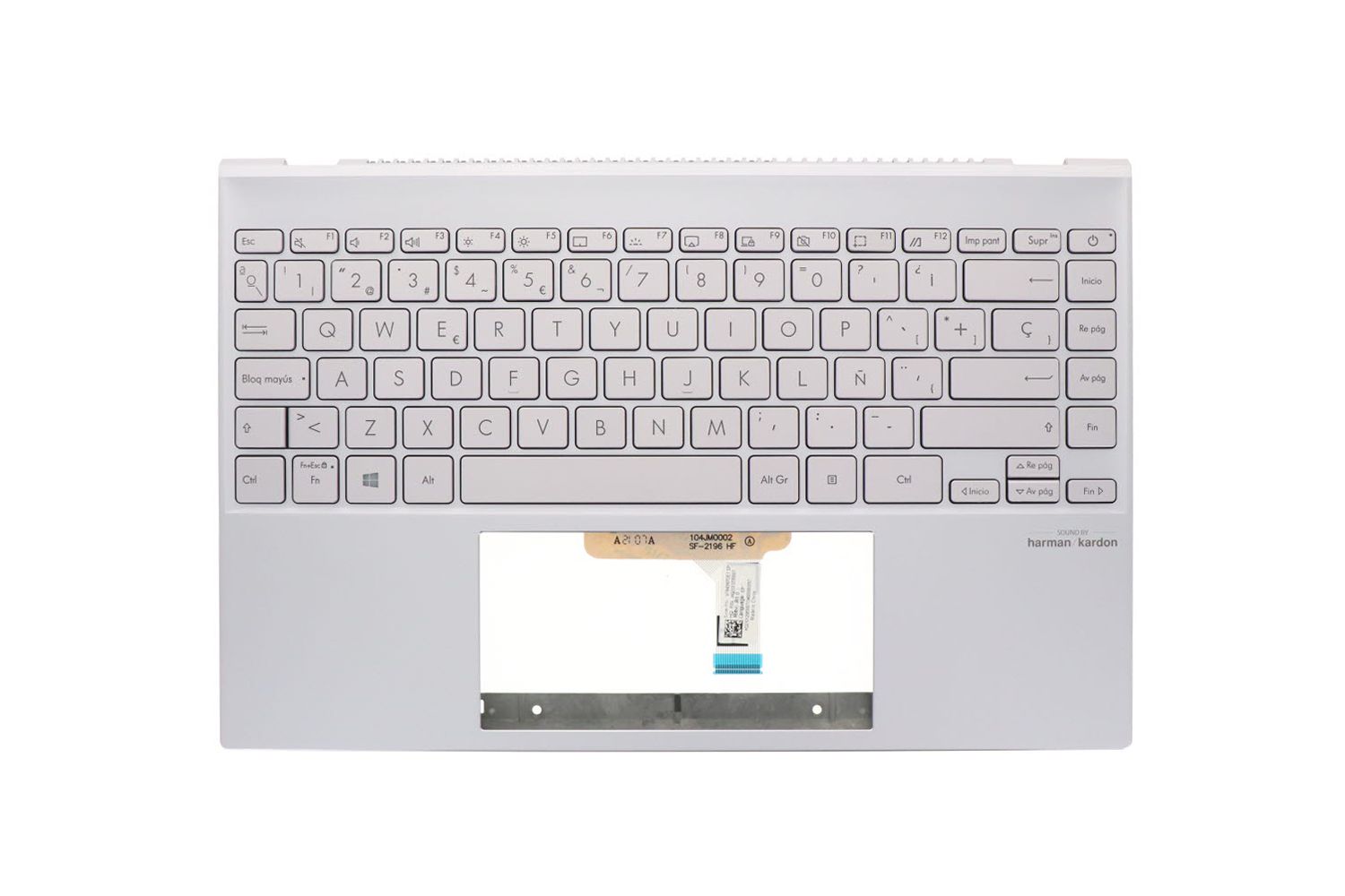 Cover Upper ( Cubierta Superior ) Lilac + Teclado Español ( Retroiluminado ) Asus   ZenBook 13 OLED UX325EA Series 90NB0SL2-R30SP1