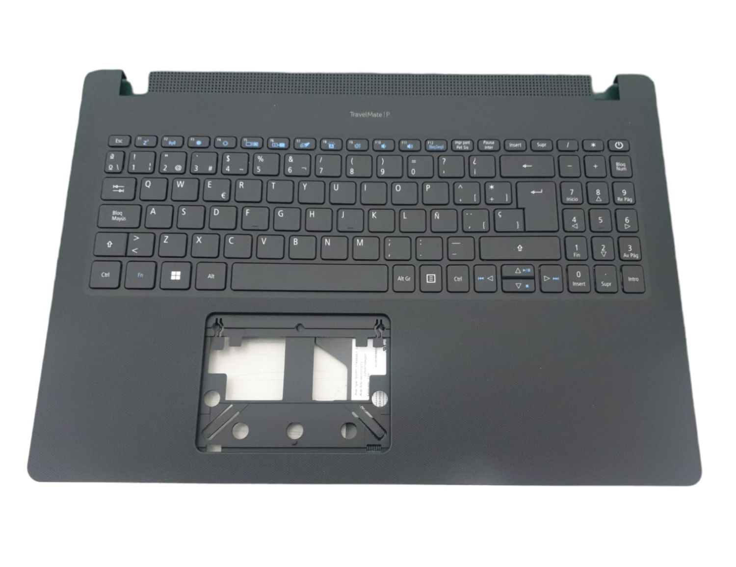 Cover Upper ( Cubierta Superior ) Black + Teclado Español Acer Travelmate P50-52 P215-52 P215-52G series 6B.VLNN7.024 , NK.I1513.0ZS , NK.I151S.0AD , NK.I1513.28X , NK.I151S.0IX