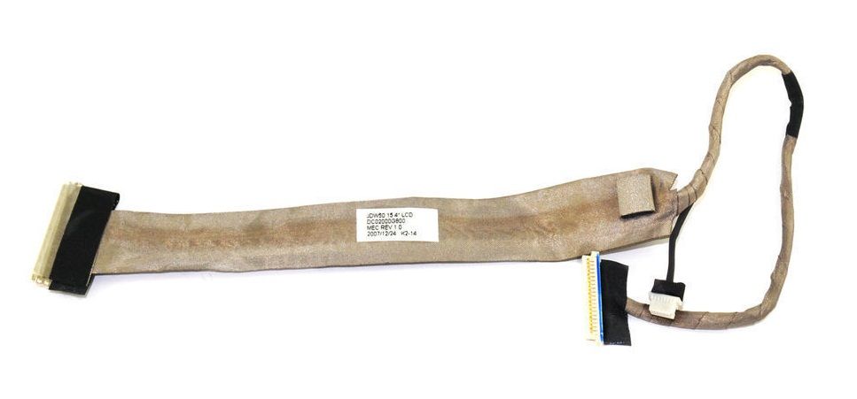 Flex Cable LCD Acer Aspire 5220 , 5310 , 5315 , 5320 , 5520 , 5520G , 5710 , 5715Z , 5720 , eMachines E510 sin conector de cámara DC02000DS00 , DC02000G800