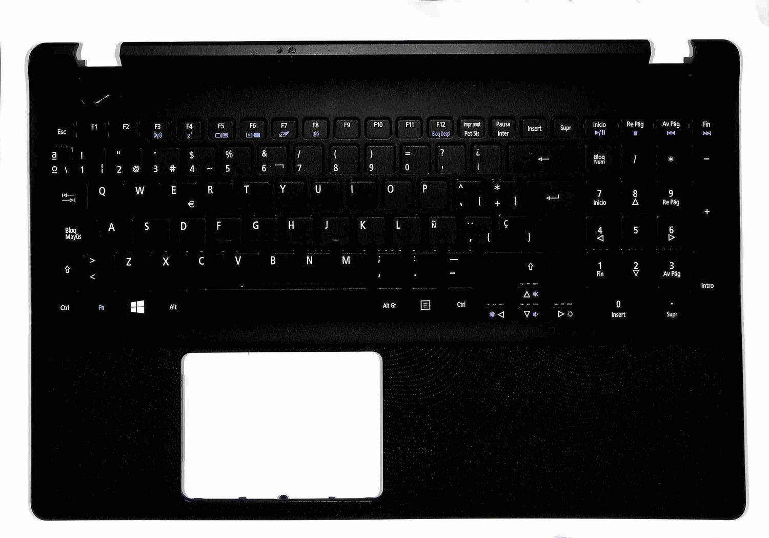 Cover Upper (Cubierta Superior) Black + Teclado Español Acer Aspire ES1-512 Extensa 2508 60.MRWN1.010
