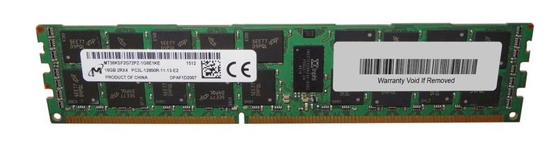 Memoria RAM Micron DDR3 16Gb 2Rx4  PC3L-12800R MT36KSF2G72PZ-1G6E1KE