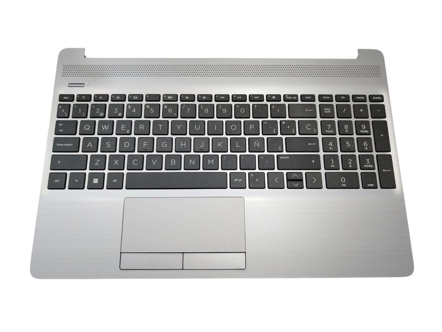 Cover upper ( Cubierta superior ) Silver + Teclado Español + Touchpad  HP 250 255 G8 Series M31100-071
