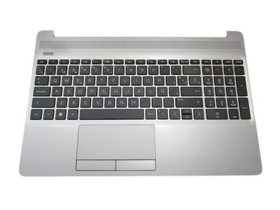 Cover upper ( Cubierta superior ) Silver + Teclado Español + Touchpad  HP 250 255 G8 Series M31100-071