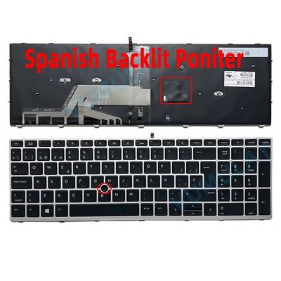Teclado Español Retroiluminado + PointStick HP Probook 450 455 470 650 G5 Series L09595-071 ,  L00741-071