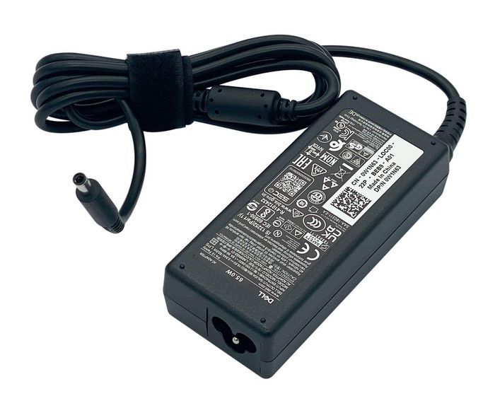 Cargador Original DELL 19.5V 3.34A 65W , 4.5mm * 3.0mm   450-AECL​ ,  C7HFG , 43NY4 , W1N63