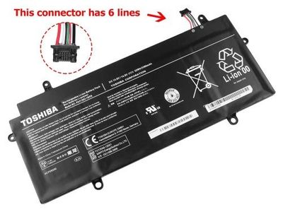 Bateria Original Toshiba Portégé Z30-A Series  14.8V 3380mAh 52Wh PA5136U-1BRS , P000834970  (6 Cables)