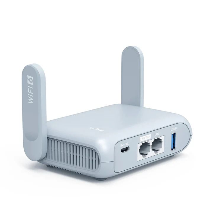 Router Beryl AX ( GL-MT3000 ) de viaje Wi-Fi 6 AX3000 de tamaño de bolsillo