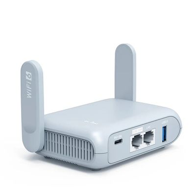 Router Beryl AX ( GL-MT3000 ) de viaje Wi-Fi 6 AX3000 de tamaño de bolsillo