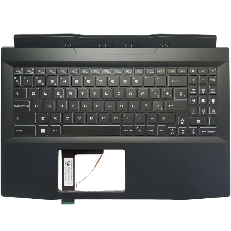Cover Upper ( Cubierta Superior ) Black + Teclado Español ( Retroiluminado ) MSI Pulse GL66 , GF66 , MS-1581 , MS-1582 , 11SC , 11UE , 11UD , 12UG Cover Upper ( Cubierta Superior ) Black + Teclado Español ( Retroiluminado ) MSI Pulse GL66 , GF66 , MS-1581 , MS-1582 , 11SC , 11UE , 11UD , 12UG