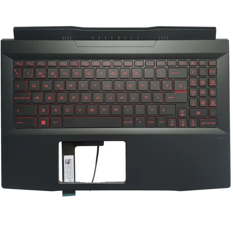 Cover Upper ( Cubierta Superior ) Black + Teclado Español Red ( Retroiluminado ) MSI Pulse GL66 , GF66 , MS-1581 , MS-1582 , 11SC , 11UE , 11UD , 12UG Cover Upper ( Cubierta Superior ) Black + Teclado Español Red ( Retroiluminado ) MSI Pulse GL66 , GF66 , MS-1581 , MS-1582 , 11SC , 11UE , 11UD , 12UG