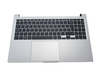 Cover upper ( Cubierta superior ) Silver + Teclado Español + TouchPad Samsung Galaxy Book2 NP750XED-KC4ES  BA83-04278A