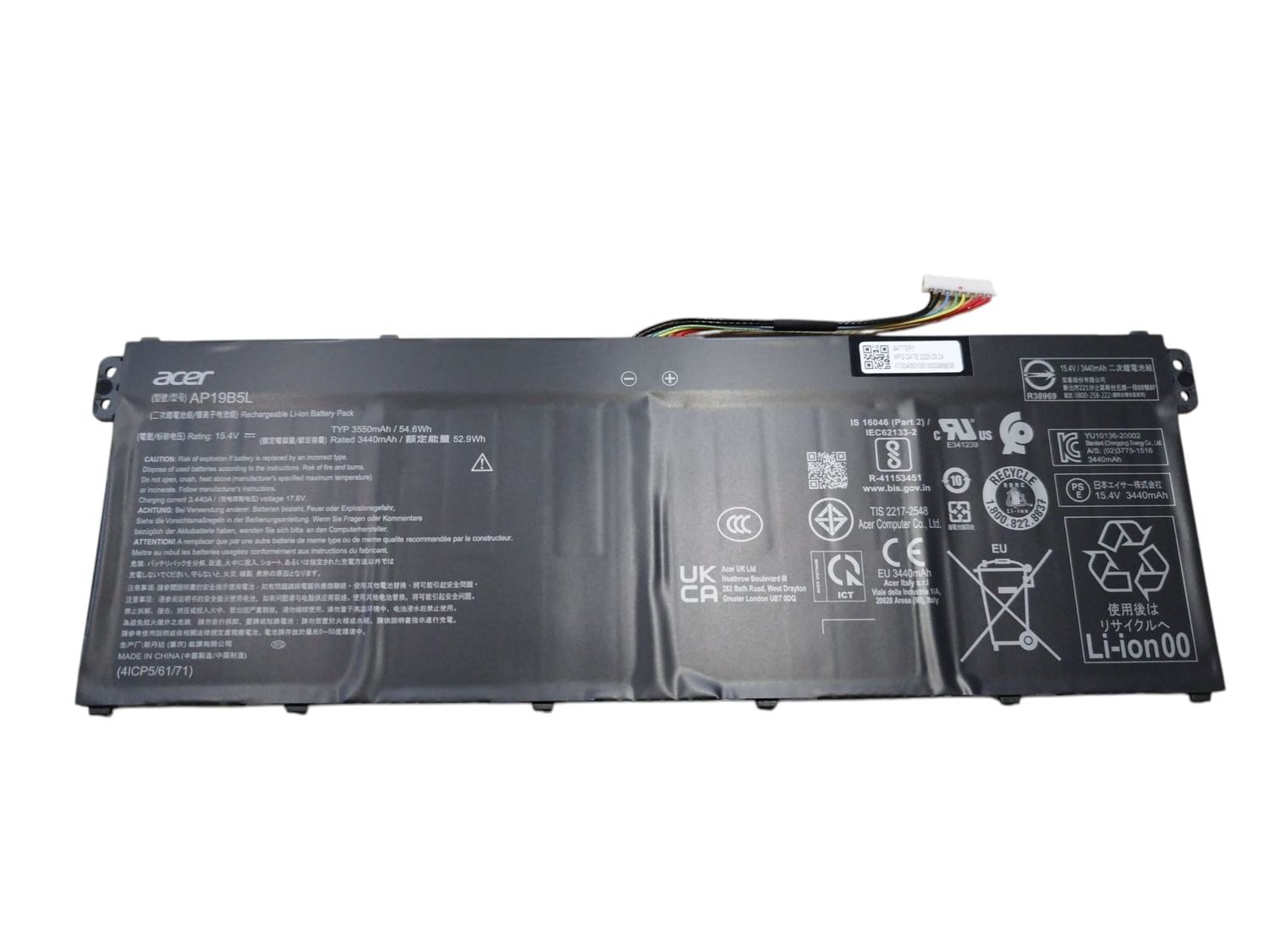 Bateria Original Acer Aspire A315-58 3550mAh 55Wh AP19B5L , KT.00405.010