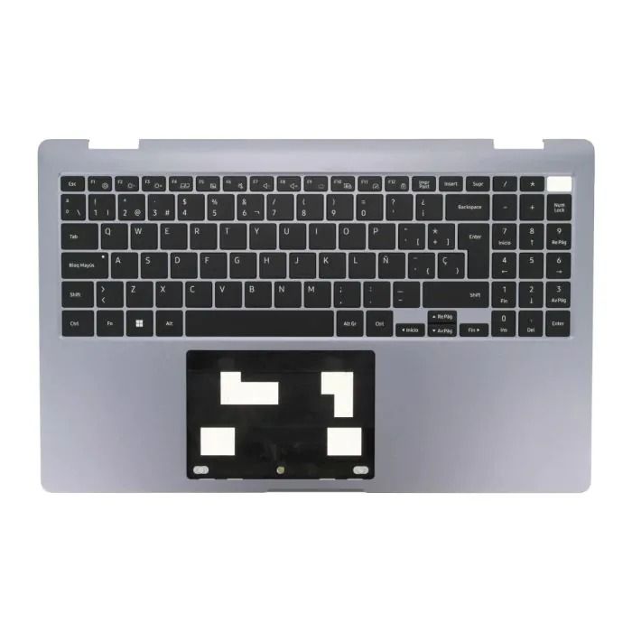 Cover upper ( Cubierta superior ) Gray + Teclado Español Samsung Galaxy Book4 360 NP750QGK  BA97-13178H