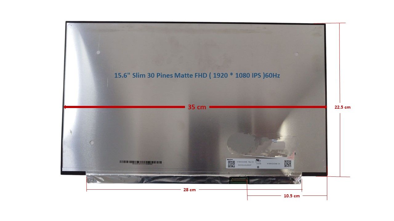 Pantalla 15.6" 30 Pines Matte  FHD ( 1920 * 1080 IPS ) N156HCA-EAB Rev.C3