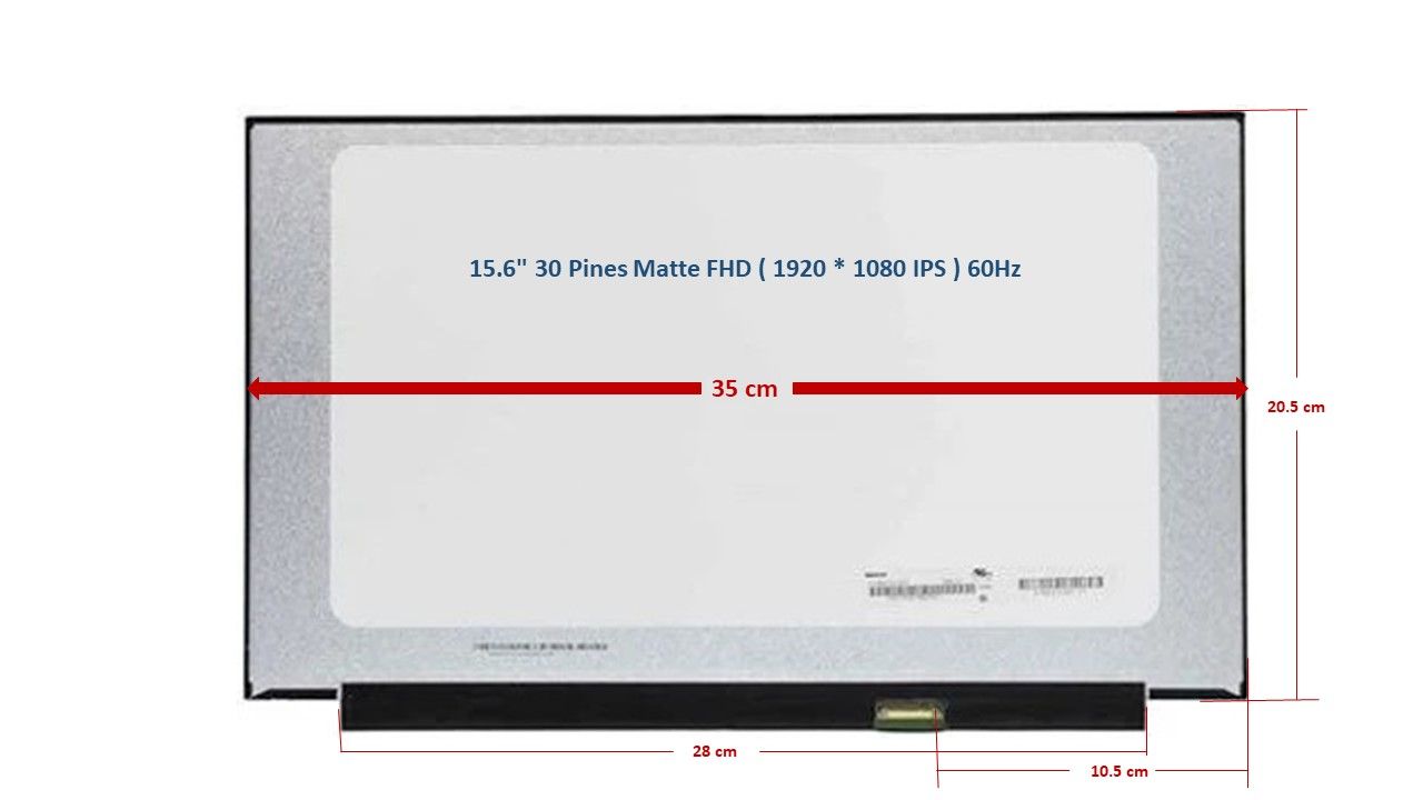 Pantalla 15.6" 30 Pines Matte FHD ( 1920 * 1080 IPS ) B156HAN02 , B156HAN02.1 , B156HAN02.3