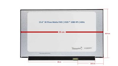 Pantalla 15.6" 30 Pines Matte FHD ( 1920 * 1080 ) B156HAN02 , B156HAN02.2