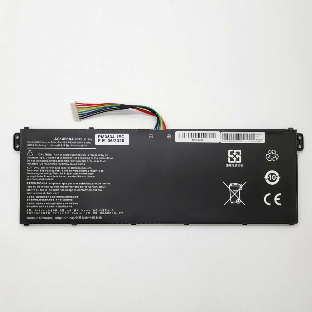 Bateria Acer 7.7V 37Wh 4810mAh  LAP16M5J , 3ICP5/81/68 , KT.00304.013 , AC14B13J , KT.00305.011 , KT.0030G.017