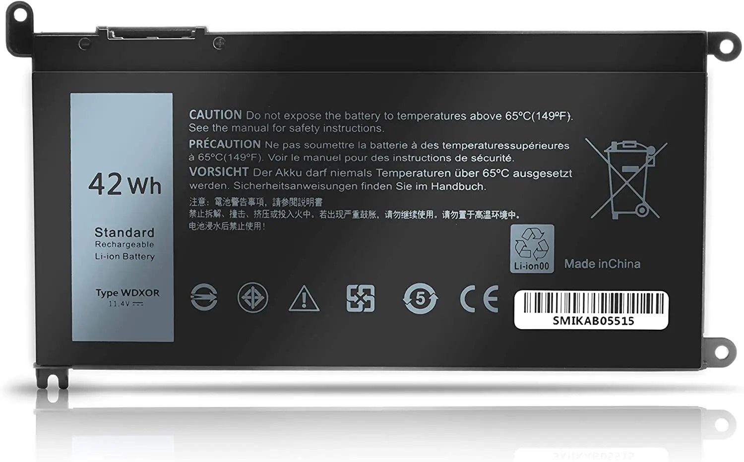 Bateria Dell 11.4V 3500mAh 42Wh Y3F7Y , WDX0R , 3CRH3 , T2JX4 , FC92N