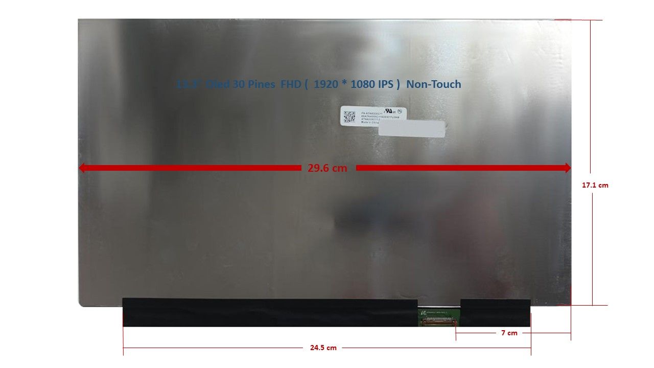 Pantalla 13.3 Pantalla 13.3" Oled 30 Pines FHD ( 1920 * 1080 IPS ) Non-Touch Asus Zenbook UX325E UM325SA ATNA33XC11-0 , ATNA33XC11 , 18200-13300400