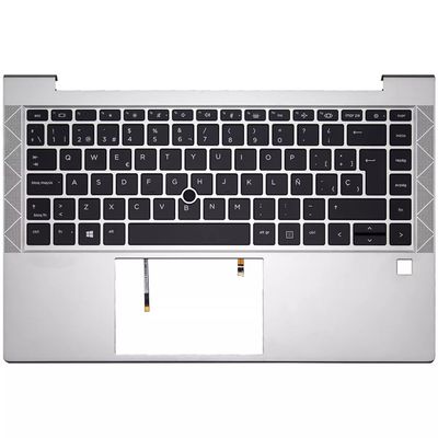 Cover upper ( Cubierta superior ) Silver  + Teclado Español Retroiluminado + Pointstick HP EliteBook 845 G8 Series  M52490-071