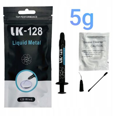 Pasta termica de metal líquido 128w/mk 5g  LK-128