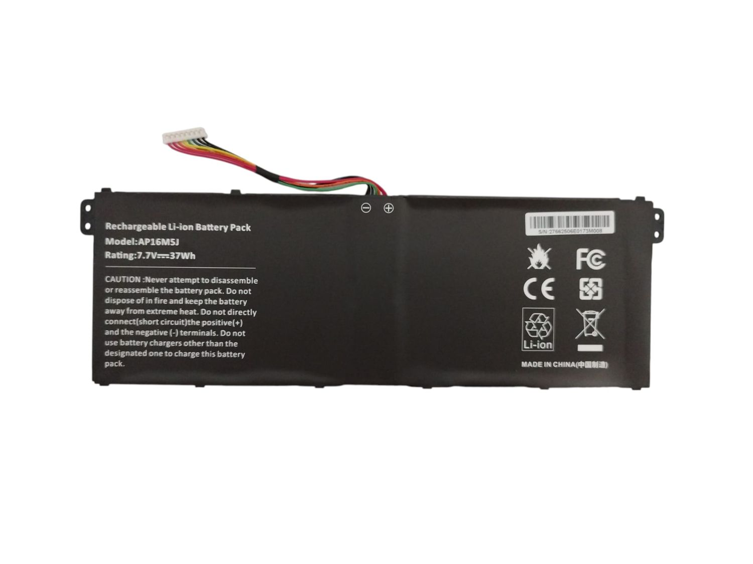 Bateria Acer  A314 A315 A515 7.7V 4810mAh 37Wh AP16 , AP16M5J , KT.00205.004 , KT.0035.005