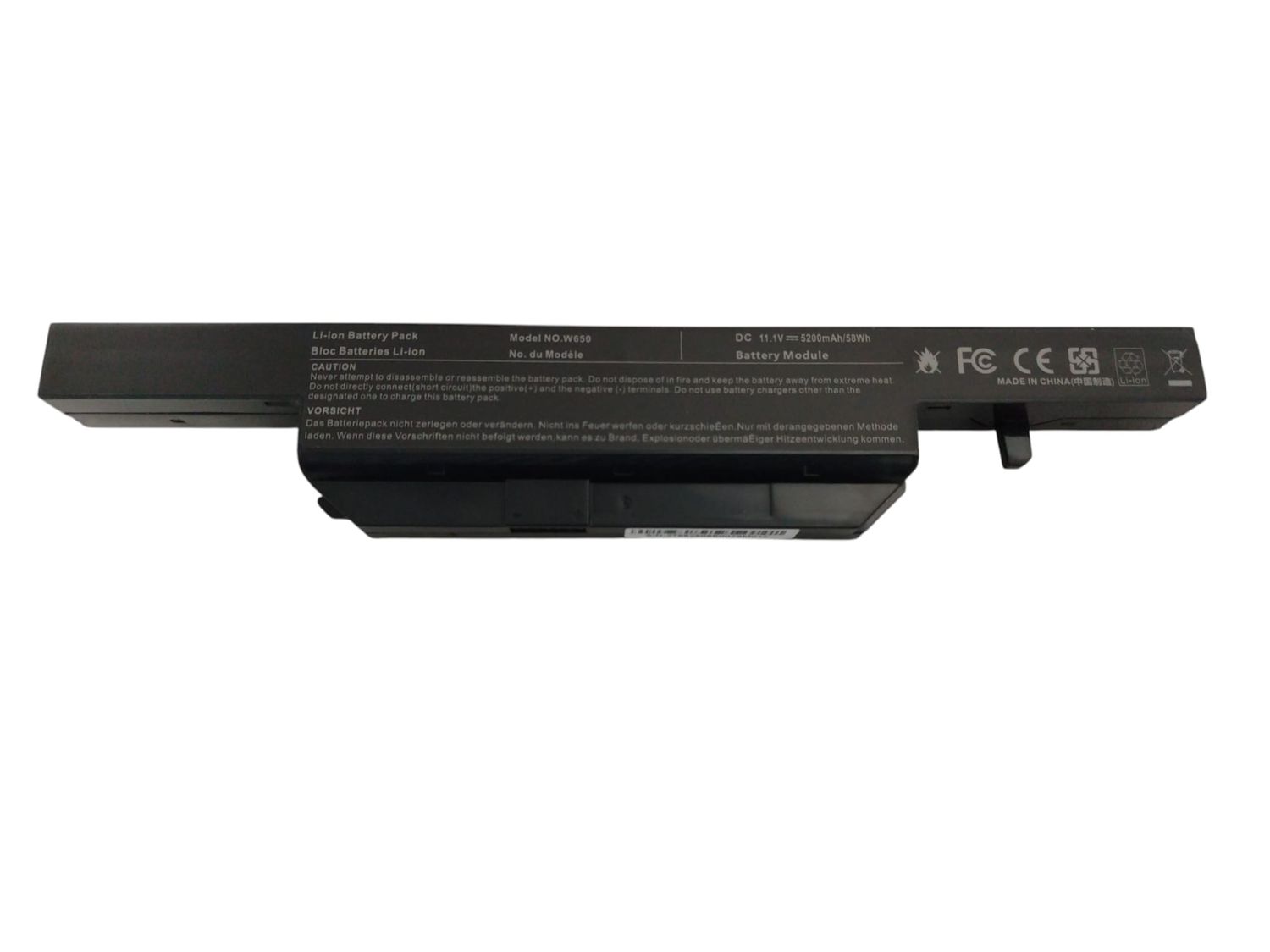 Bateria para Clevo W650 W650EH W650S W650SC W650SH W650SJ W650SR W650SZ W670SJQ W650BAT-6 , 6-87-W650S-4D4A , 6-87-W650S-4D4A1 , 6-87-W650S-4D4A2