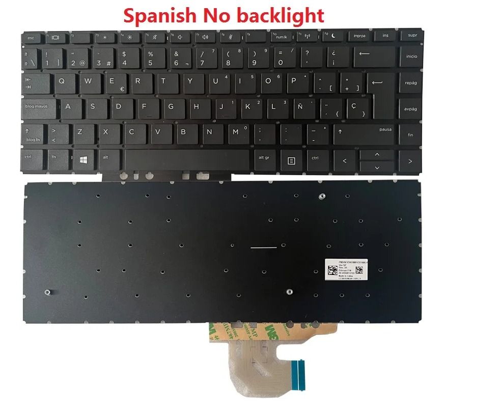Teclado Español Black para HP Probook 440 G6  445 G6 440 G7 445 G7