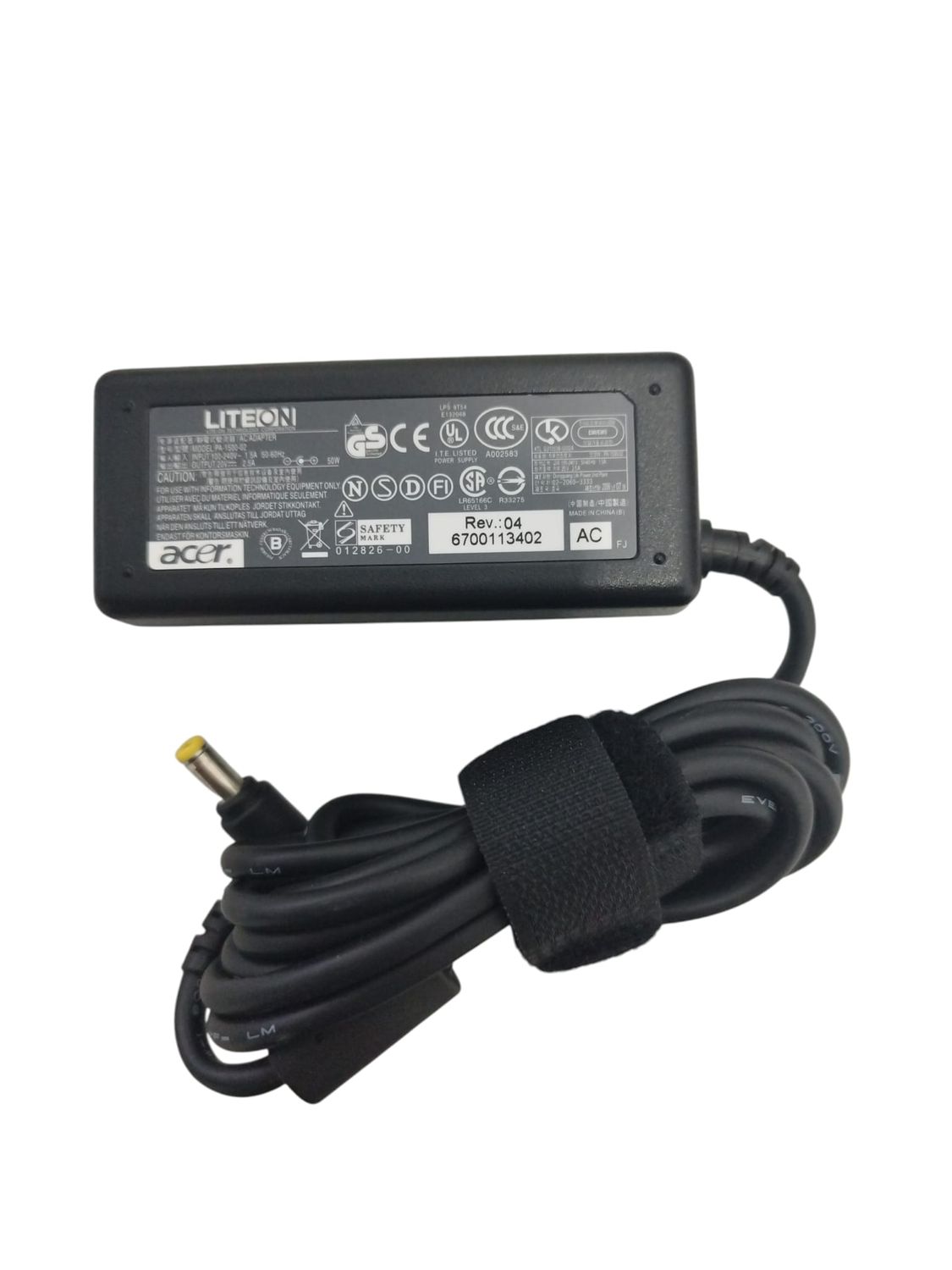 Cargador Original  Acer 20V 2.5A 50W 5.5mm * 1.7mm AP.15003.001 , PA-1500-02 , KP.04503.010 , KP.04501.016
