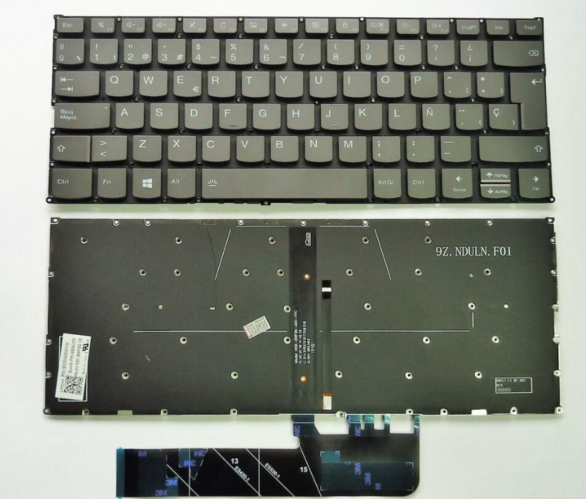 Teclado Español Black ( Retroiluminado ) Lenovo PD4SB , SN20Q40632 , 9Z, NDUBN.F0S , 9Z.NDULN.F01