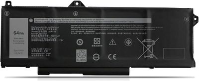 Bateria Dell 15.2V 4000mAh 64Wh GRT01 ,  4ICP7/54/65 , 0ROP0 , 0R0PO