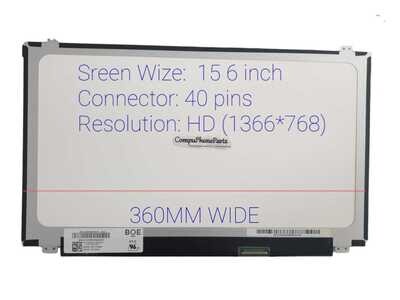 Pantalla 15.6" Slim 40 Pines HD ( 1366 * 768 ) NT156WHM-N10 V8.0